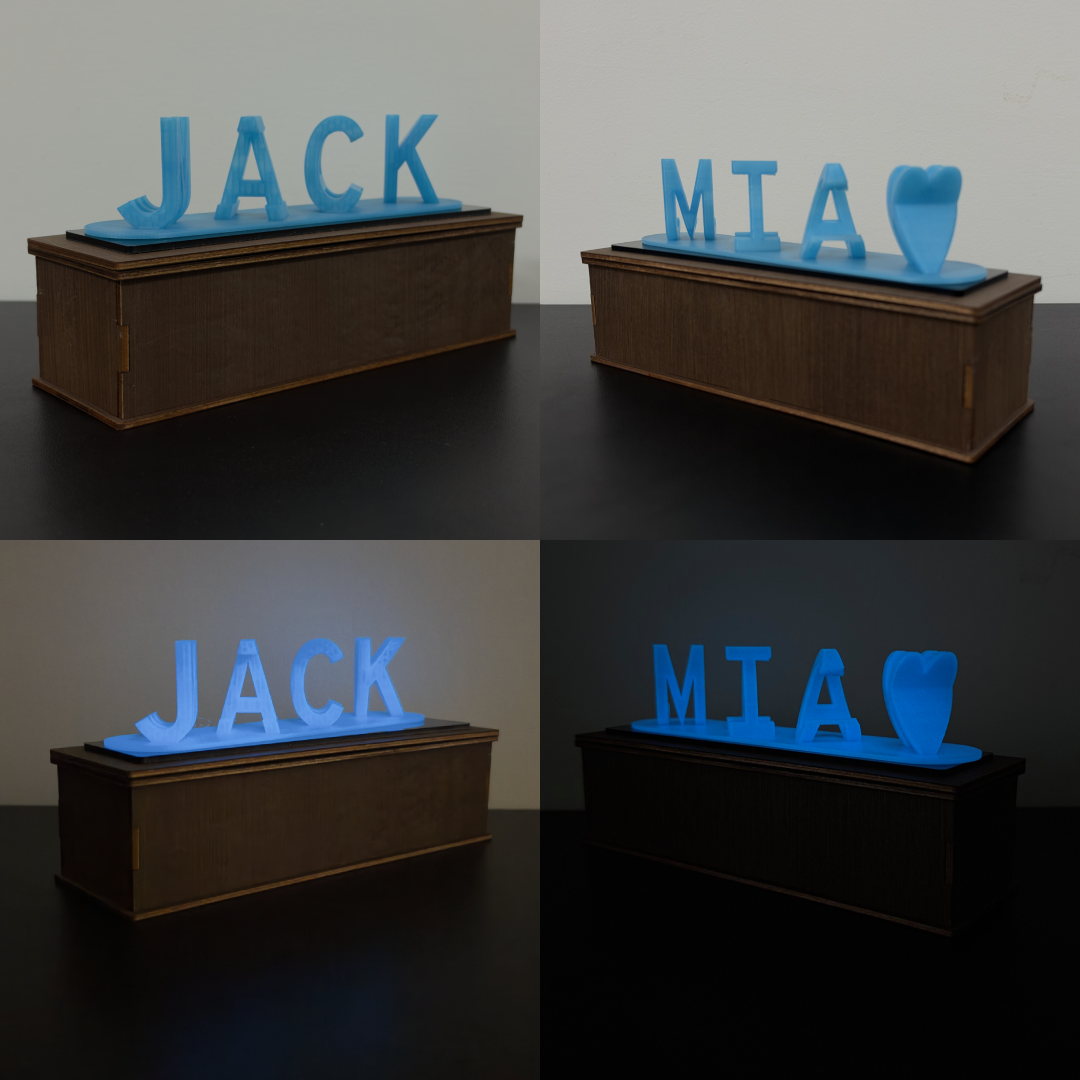 Personalized Dual Name Glow In The Dark