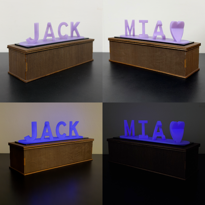 Personalized Dual Name Glow In The Dark