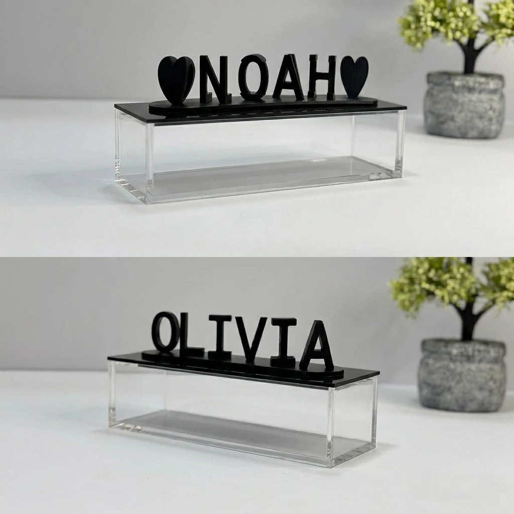 Personalized Dual Name Illusion Love
