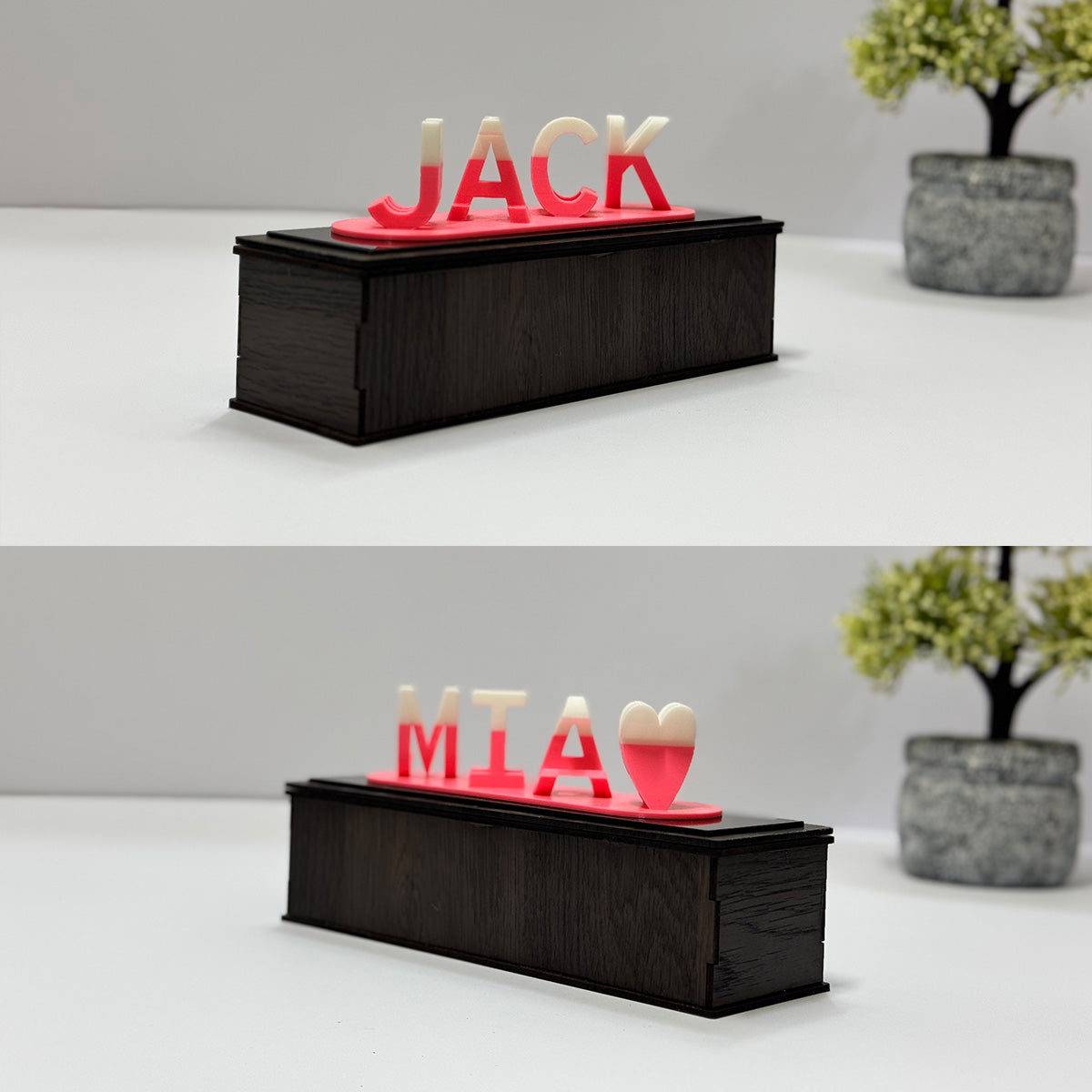 Dual Name Illusion Love - Personalized Valentine's Day Gift